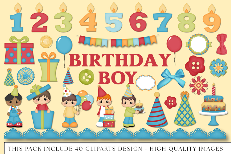 Birthday Boy PNG clipart, birthday boy png illustrations
