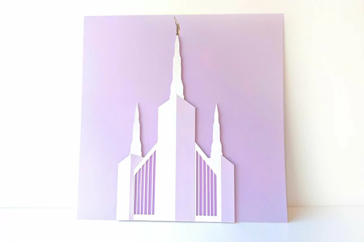 LDS Portland Oregon Temple SVG File