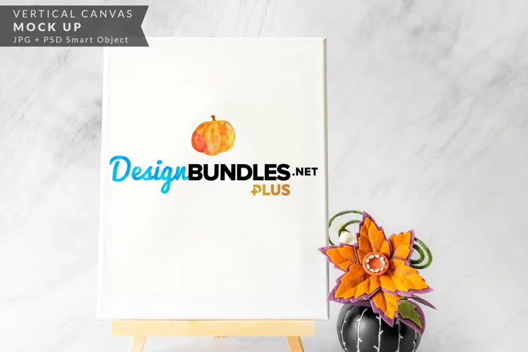 Halloween Mock up | Portrait Canvas Mock up