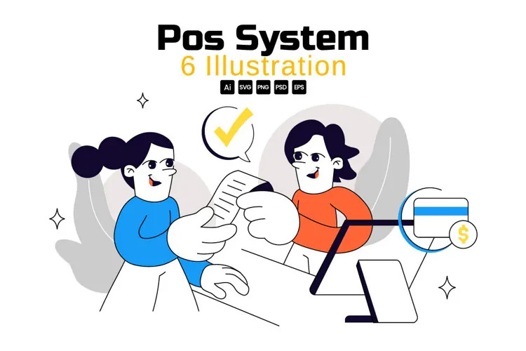 6 POS System Illustration