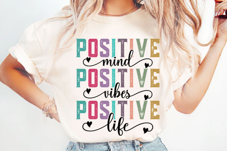 Positive Affirmations Life Mind Vibes Svg Design