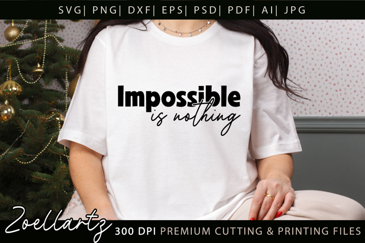 Positive Inspirational Quote SVG Motivational T-shirt Design