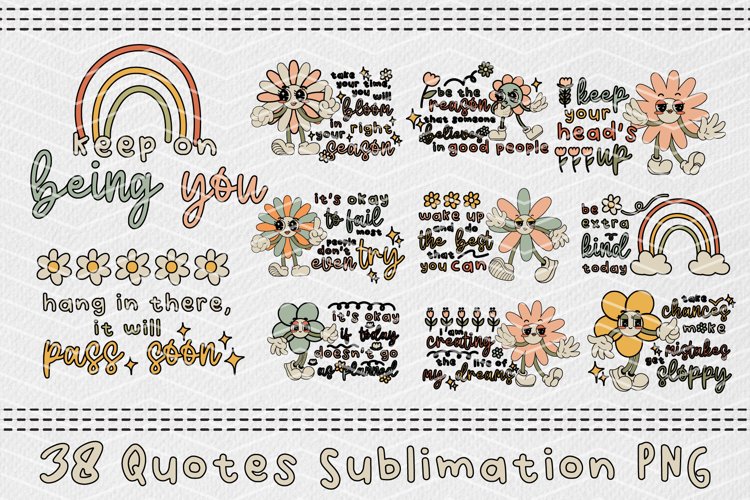 Positive Quotes Sublimation PNG example image 1