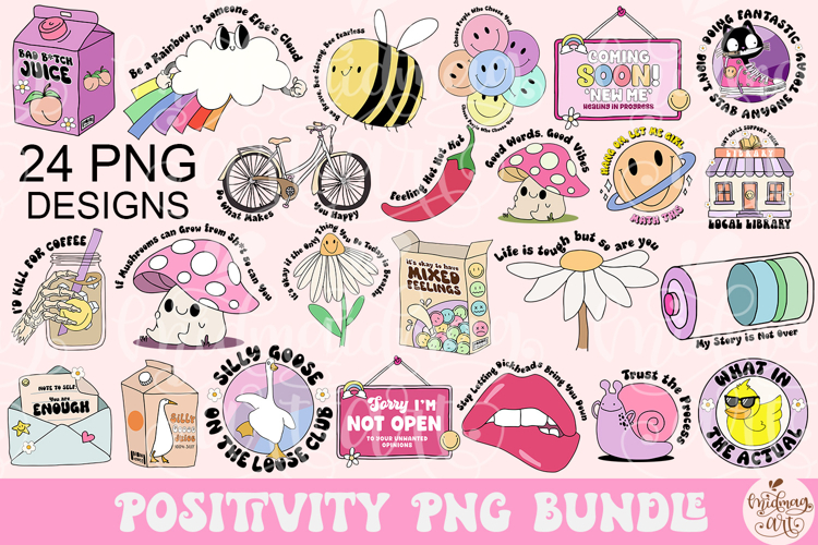Positivity Bundle Png Designs
