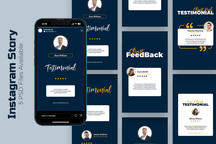 Client Testimonial - Instagram Story Template