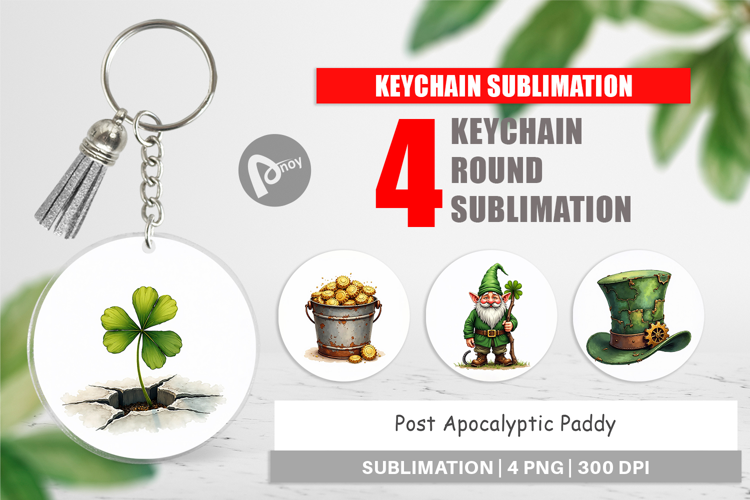 Post-Apocalyptic Paddy Keychain