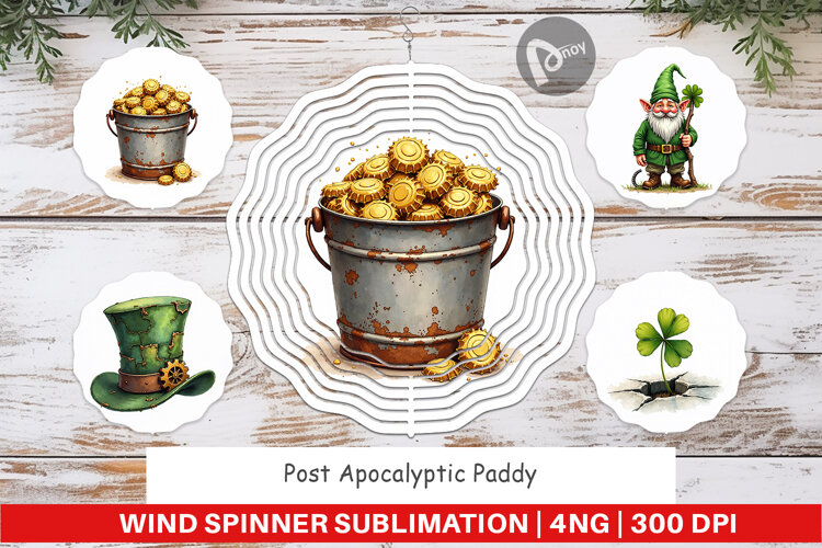 Post-Apocalyptic Paddy Wind Spinner example image 1