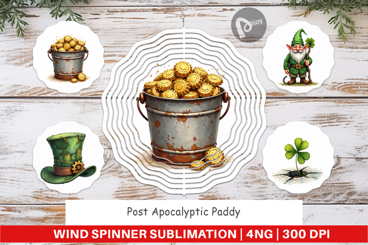 Post-Apocalyptic Paddy Wind Spinner