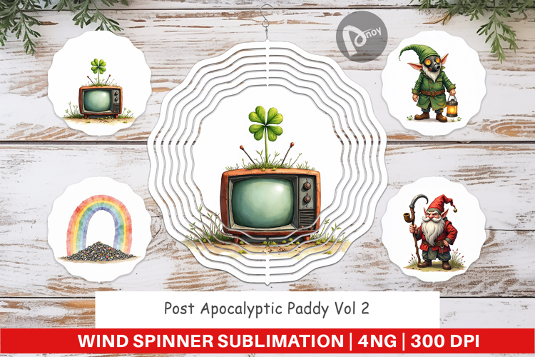 Post-Apocalyptic Paddy Wind Spinner