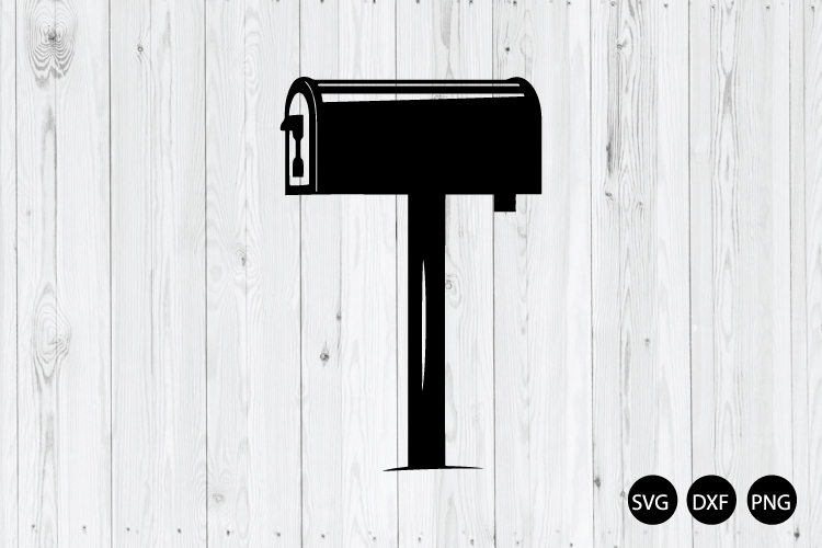 Post Mailbox SVG, Mailbox Silhouette SVG