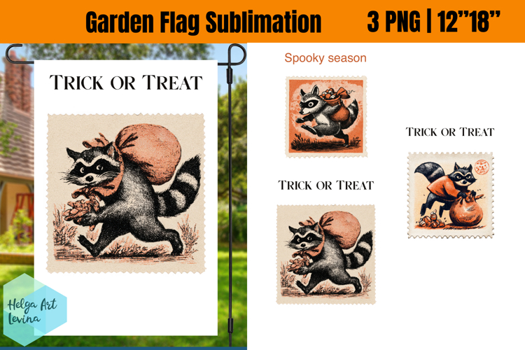 Garden Flag Sublimation designs | Halloween Sublimation