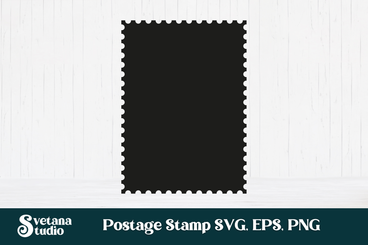 Postage stamp SVG design, postage stamp silhouette cut file