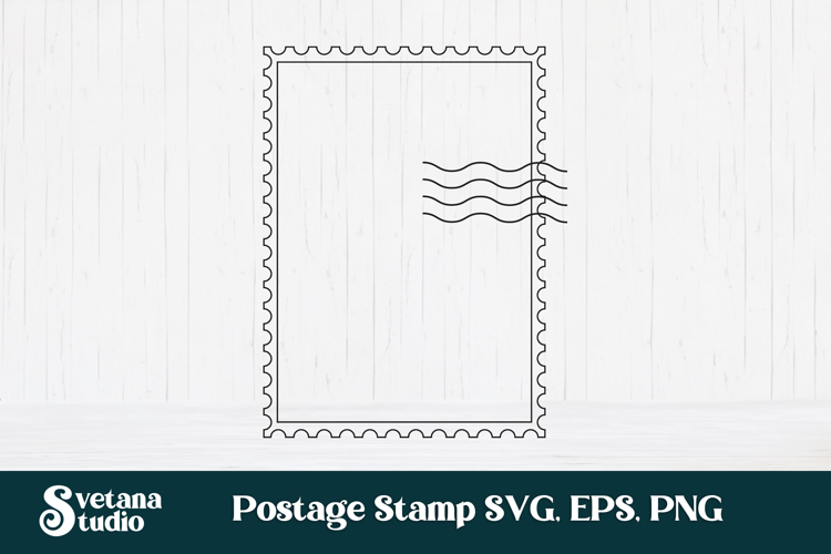 Postage stamp SVG design, postage stamp cut file