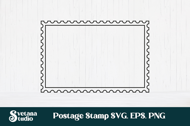 Postage stamp SVG design, postage stamp cut file