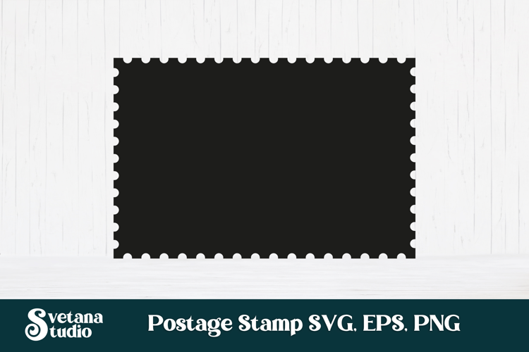 Postage stamp SVG design, postage stamp silhouette cut file