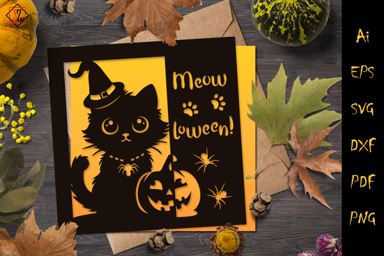 Paper cutout card/Halloween