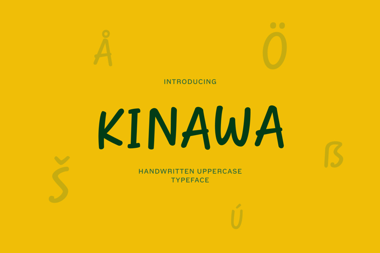 Kinawa - Playful Handwritten Uppercase Typeface