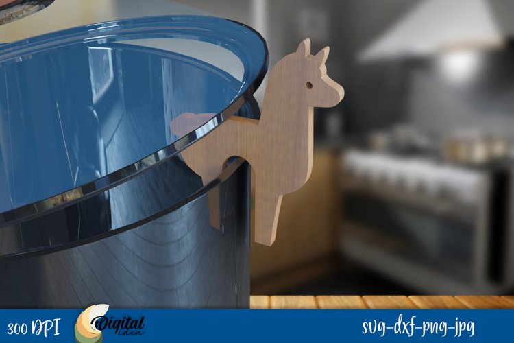 Lama SVG. Pot Prop Laser Cut Design. 3D Kitchen Laser Cut.