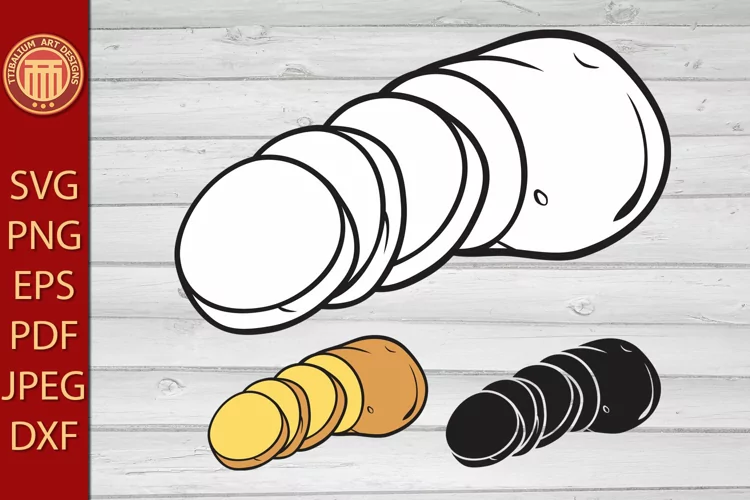 Potato - eps, jpg, dxf, svg, pdf, png files