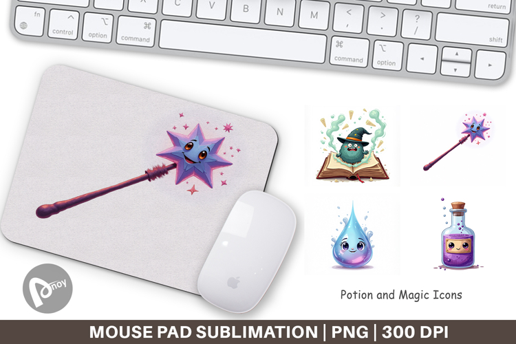 Mouse Pad Potion and Magic Icons