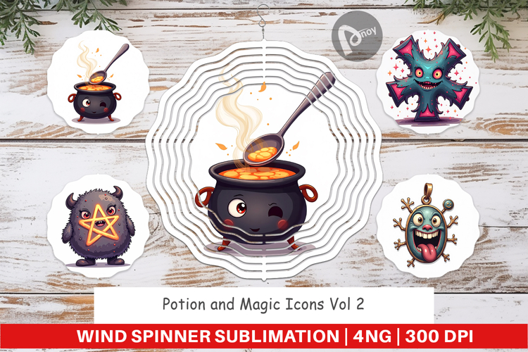 Wind Spinner Potion and Magic Icons