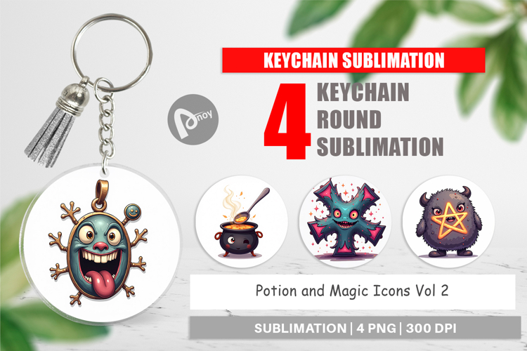 Keychain Potion and Magic Icons