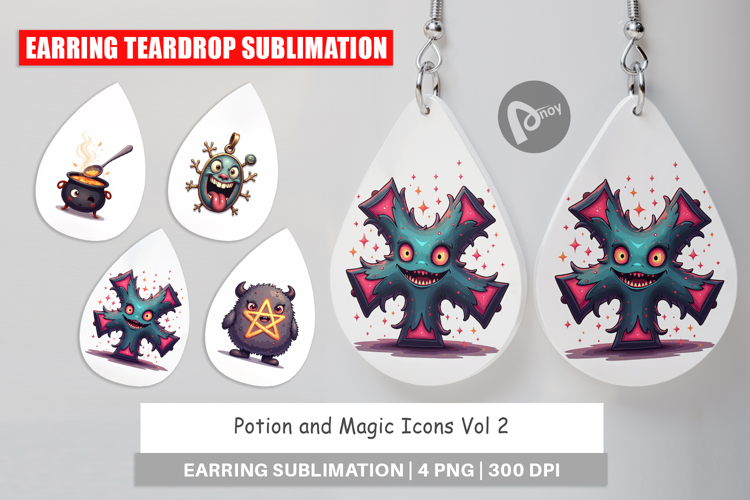Earring Potion and Magic Icons