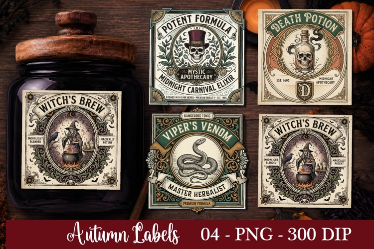 MINI Potion Labels, MINI Apothecary Labels