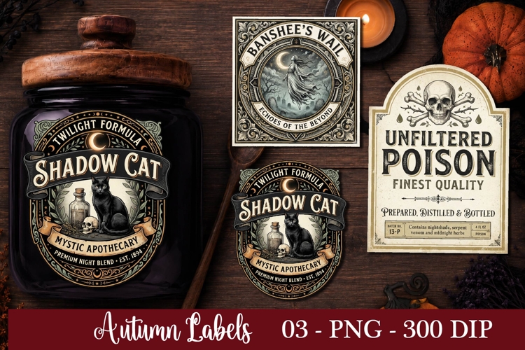MINI Potion Labels, MINI Apothecary Labels
