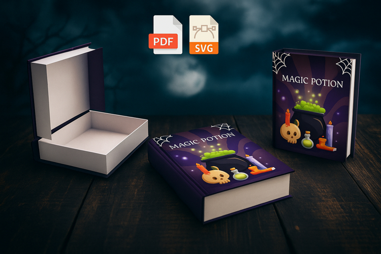 Halloween themed book box