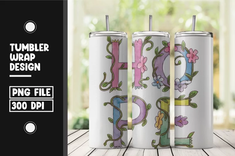 Hope tumbler wrap png