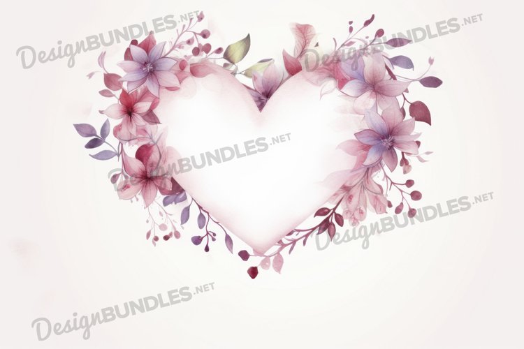 Watercolor Heart Clipart Image 3
