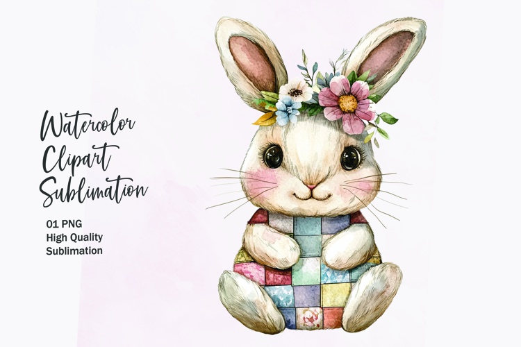 Cute Bunny Clipart Image 9