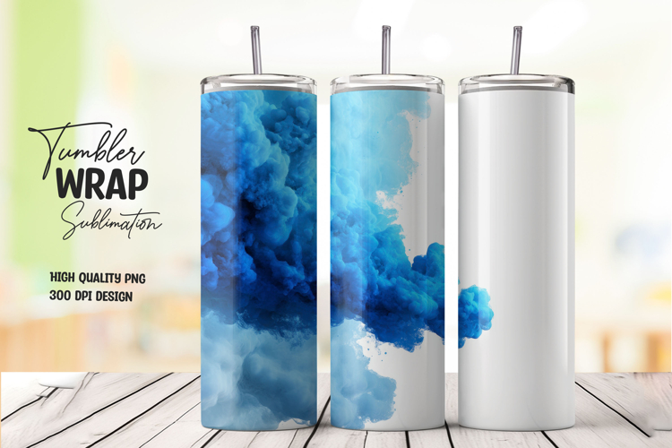 Blue Ink Tumbler Wrap