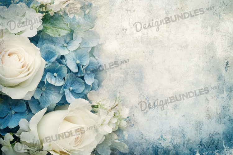 Blue Flowers Clipart Image 14