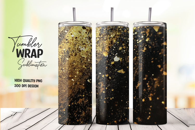 Gold Dust Sparkle Tumbler Wrap