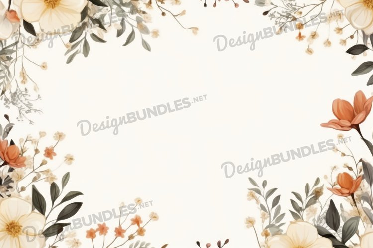 Flowers Border Clipart Image 2