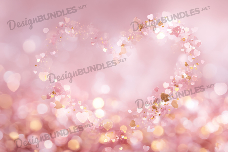 Pink Heart Background Image 11
