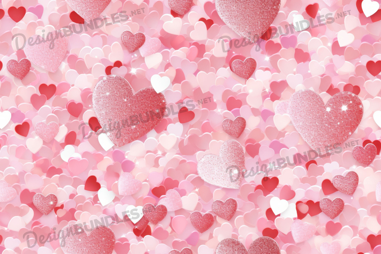 Pink Heart Background Image 24