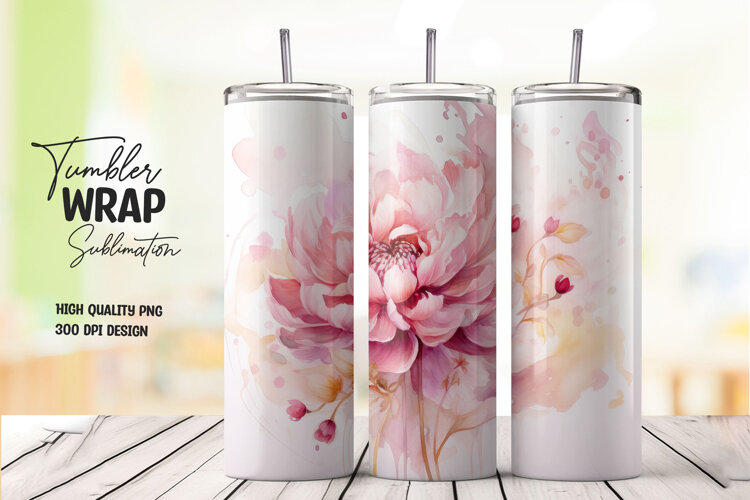 Lotus Bloom Tumbler Wrap example image 1