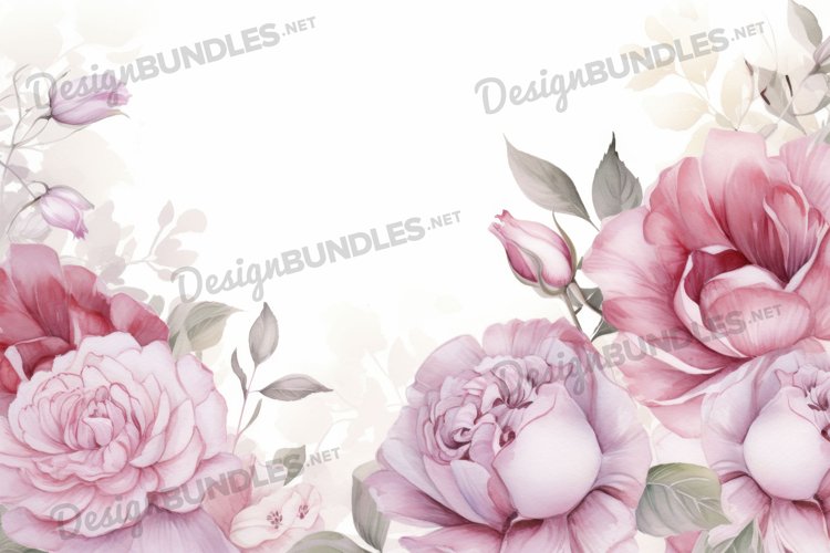 Watercolor Flower Clipart Image 8