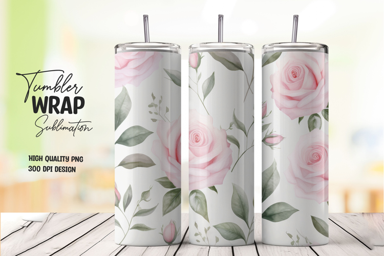 Soft Pink tumbler wrap png