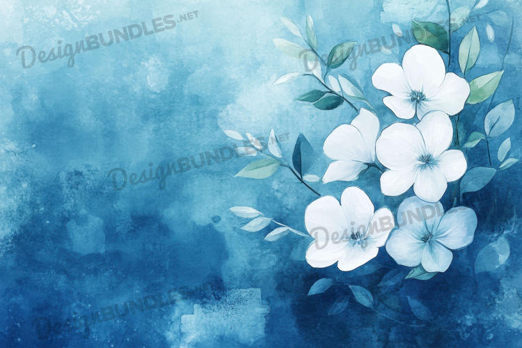 Watercolor Flowers Image 21