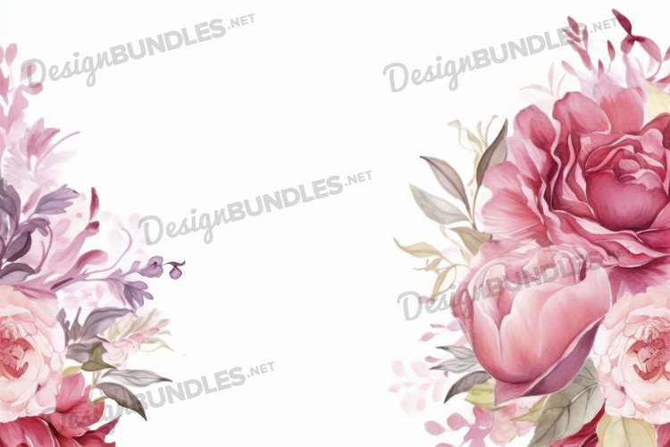 Watercolor Flower Clipart Image 7