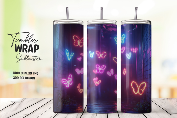 Purple Glow tumbler wrap png