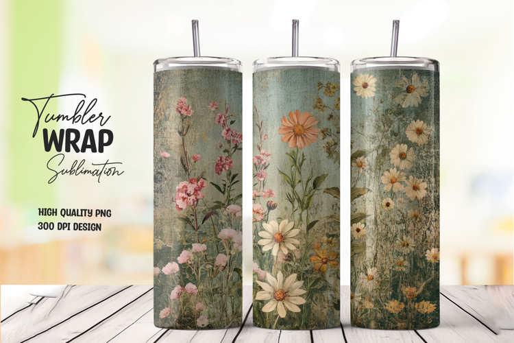Vintage Green Tumbler Wrap