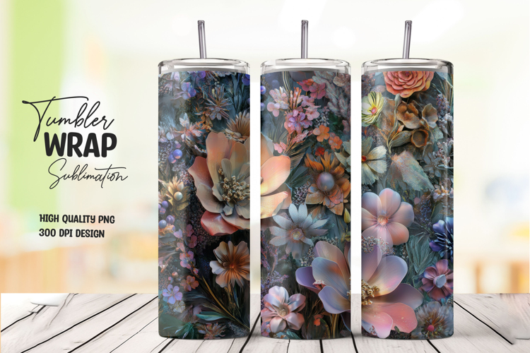 Fantasy Sparkle Abstract Tumbler Wrap