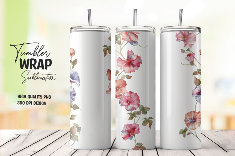 Pink Blossom tumbler wrap png