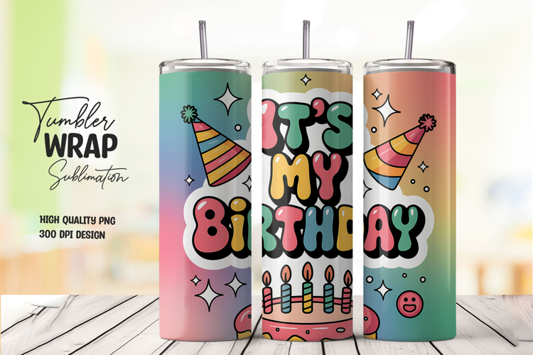 Birthday Wrap With Confetti Icons PNG