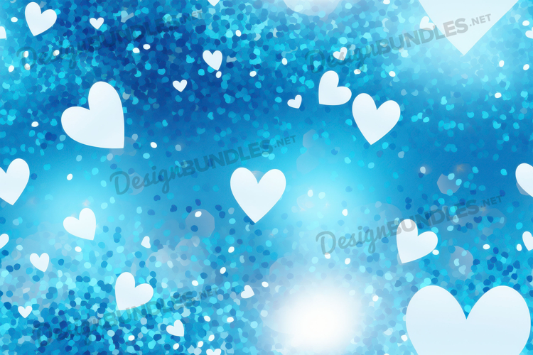 Blue Heart Clipart Image 13